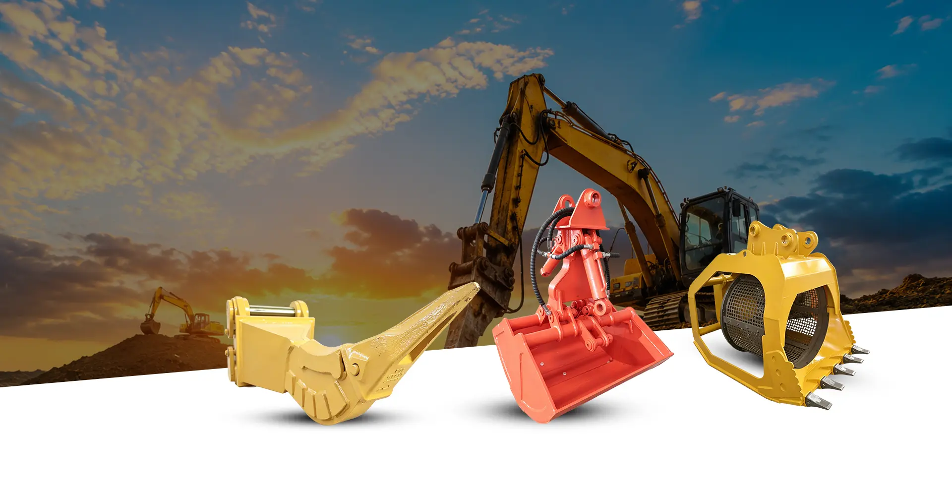 Rippers de excavadora duraderos para romper rocas y zanjar de manera eficiente