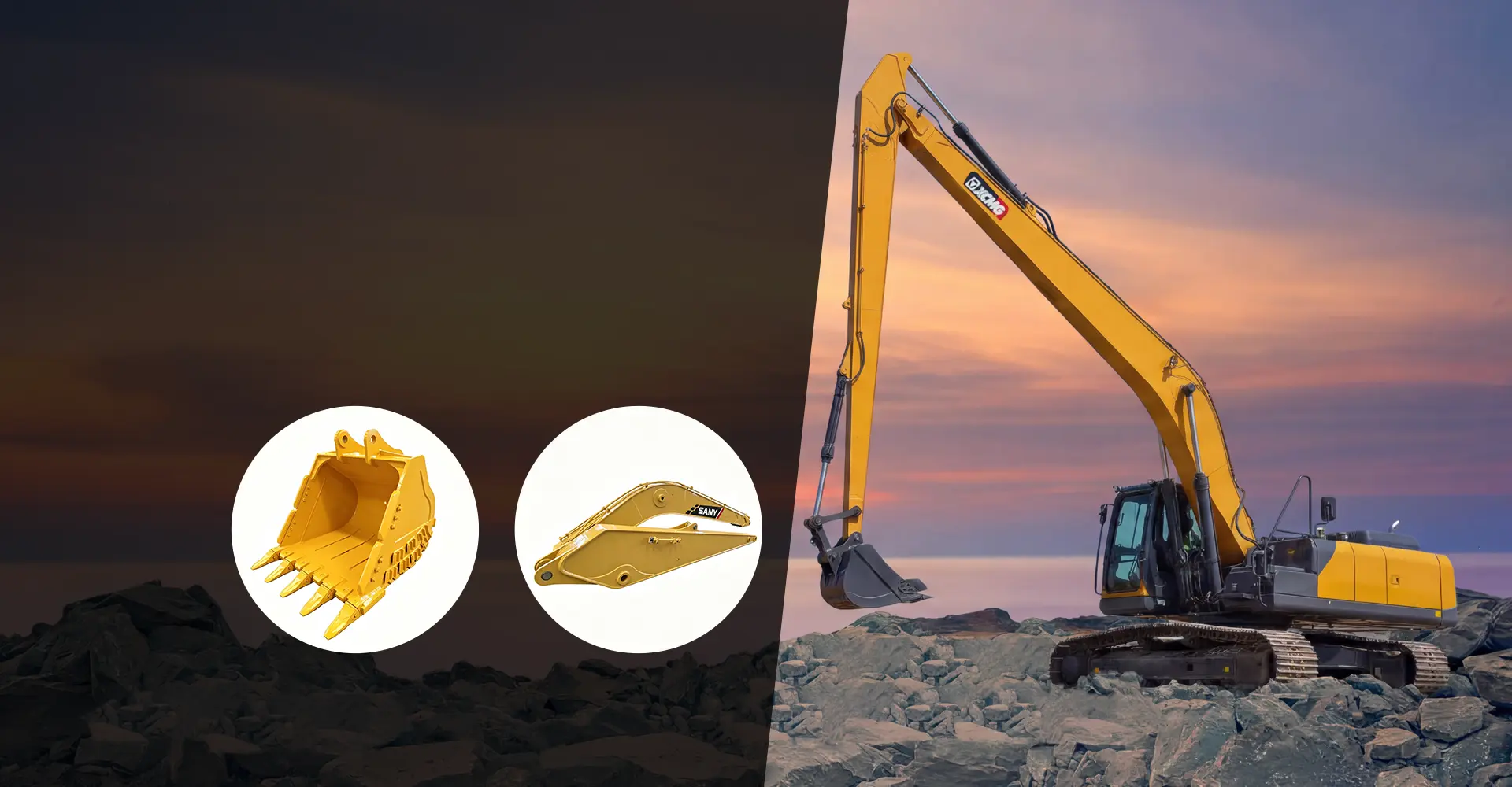 Fabricante OEM de brazos y plumas para excavadoras de largo alcance