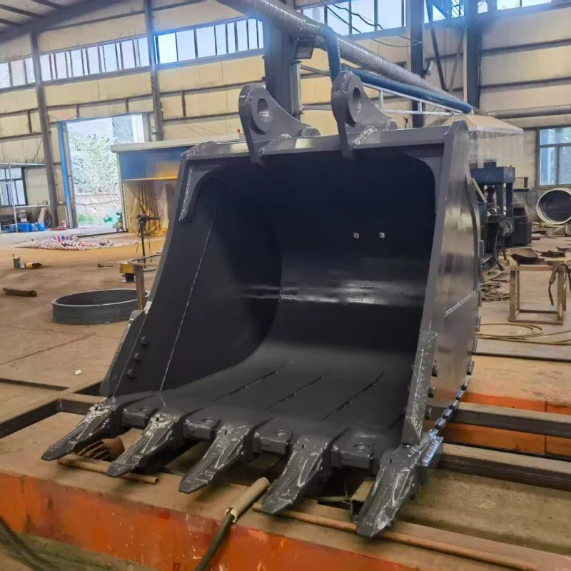 Cucharón esqueleto de excavadora para clasificación de residuos de construcción